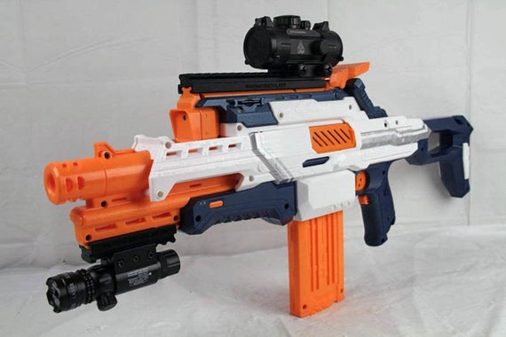 Nerf to Picatinny Bottom Rail Mount for Nerf CAM ECS-12 Gun 3D Printed 