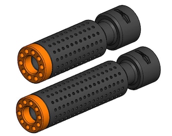 3D プリント - Seal Team Design - Nerf ガン用サプレッサー