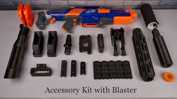 3DPS MRS-15A Modular Sniper Rifle - Accessory Kit for Nerf