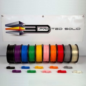 Premium 3D Printing Filament (PLA) 1.75mm 3D Printed Solid&#39;s Made in the USA