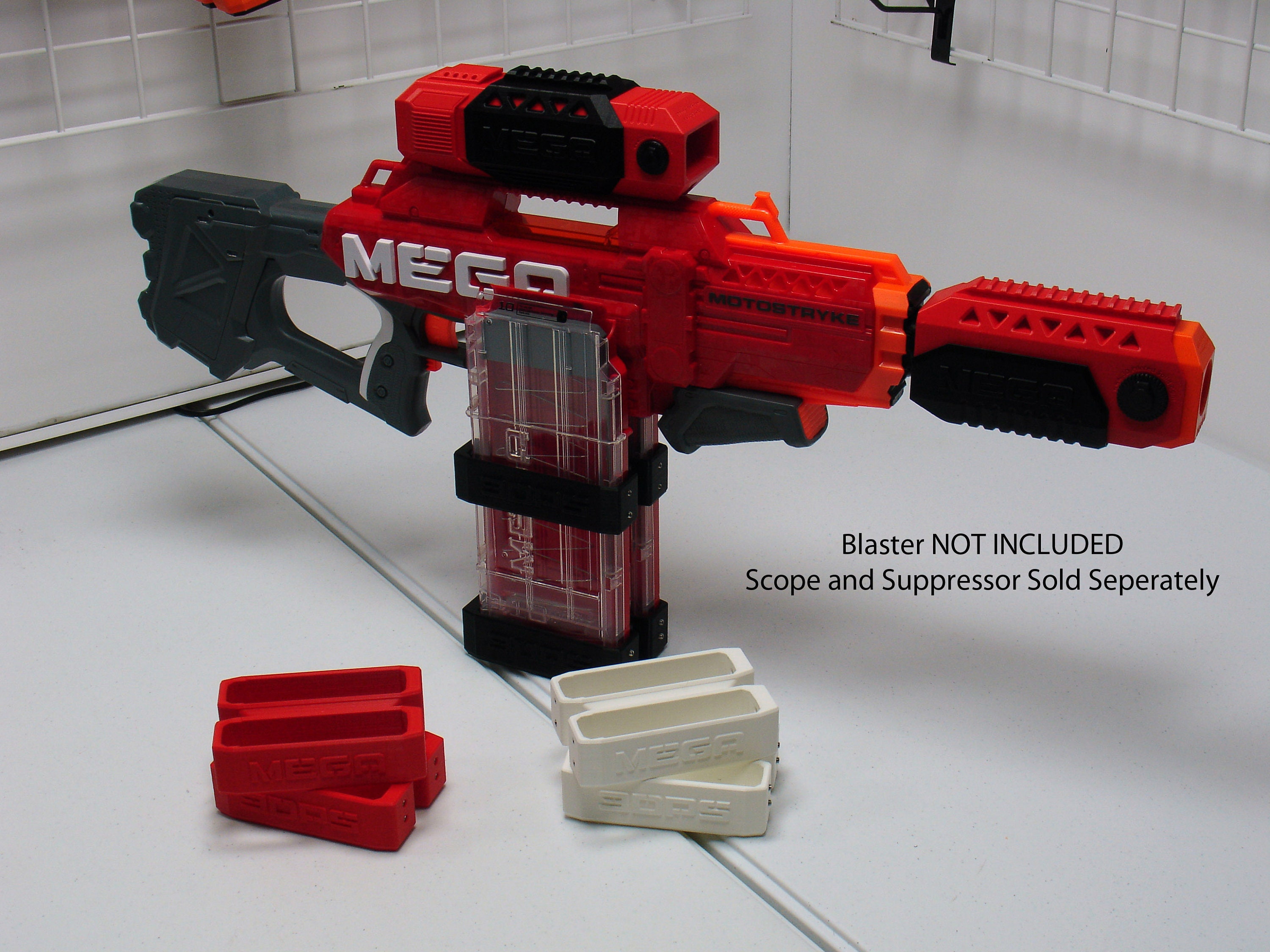 Nerf N-Strike Elite Mega Centurion Sniper Rifle Magazine Lot Roto