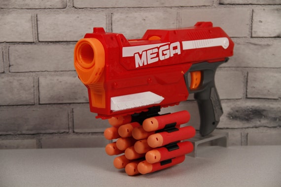 3d Printed 14 Round Mega Dart Holder For Nerf Gun Etsy