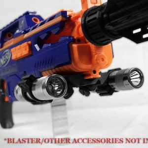 Dual 45 Degree Offset Rail for Nerf Blaster