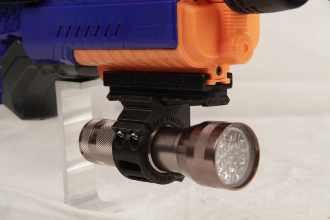 3D Printed Picatinny to Flashlight/laser Mount for Picatinny Etsy