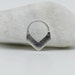 Silver septum ring triangle 18G-1mm, 16G-1,2mm, 14G-1,6mm 