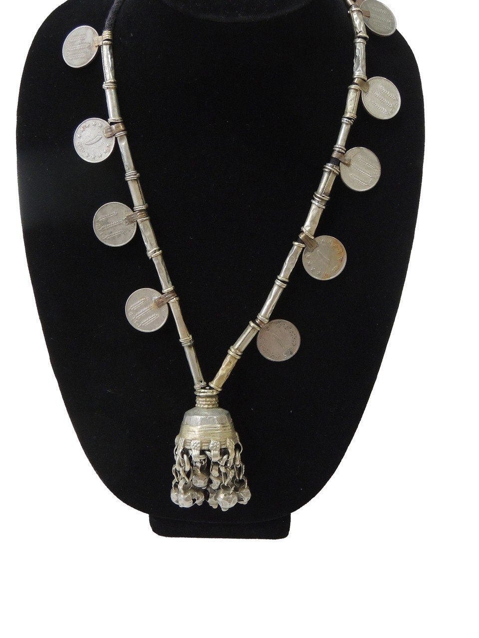 Vintage Belly Dance Coin Necklace 