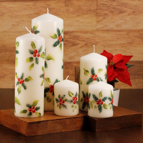 Christmas Pillar Candles