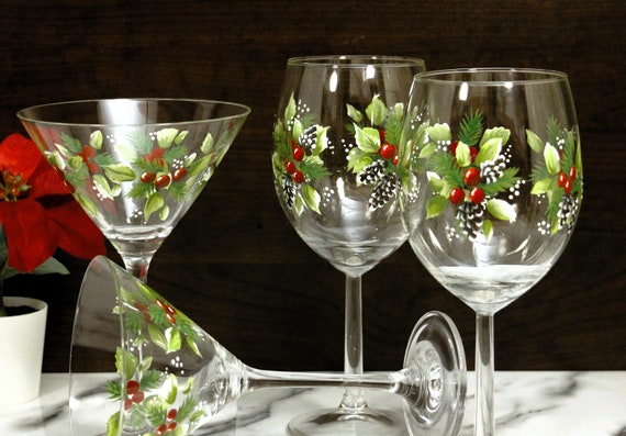 Pine Cone Wine Glasses - Set of 12