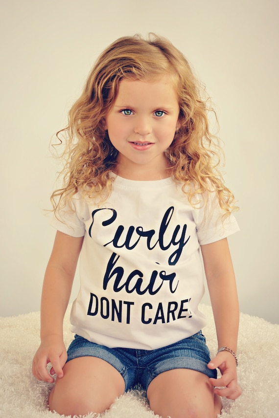 Curly Hair Don T Care Tee Curly Hair Don T Care Etsy
