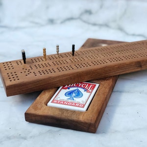 Cribbage board (8 OPTIES voor topstuk) | | Crib Board | | Huwelijkscadeau | Verjaardag | Gepersonaliseerde | | op maat Handgemaakt