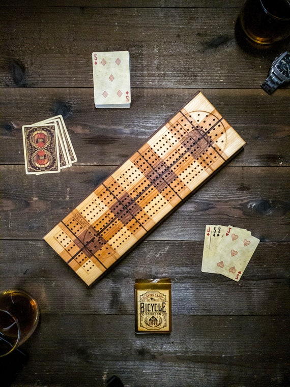 Cribbage Board skunk Lines card and Peg Storage Wedding Etsy