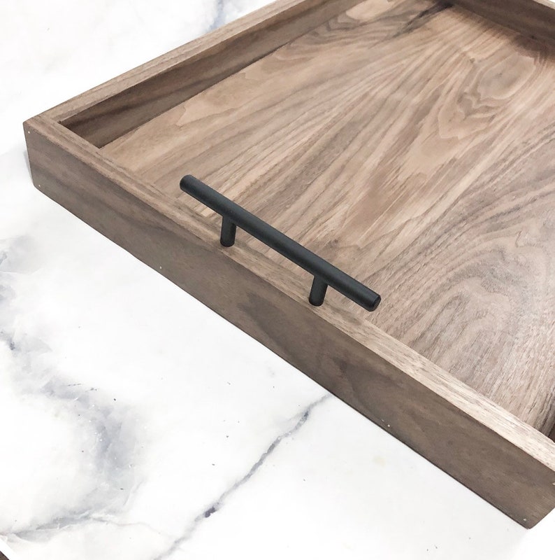 Ottoman tray hardwood ottoman tray extra large food tray Etsy