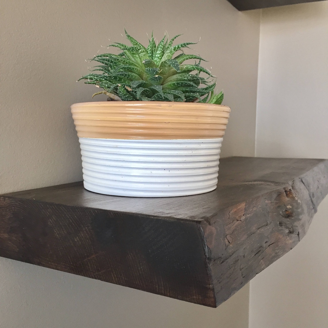 Wood Shelf Natural Wood Live Edge Floating Shelf Natural Etsy