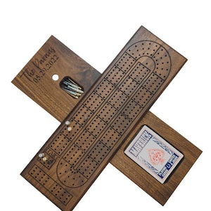 Planche de cribbage personnalisée Planche de cribbage en bois personnalisée Planche de cribbage en bois personnalisée Planche de cribbage faite main