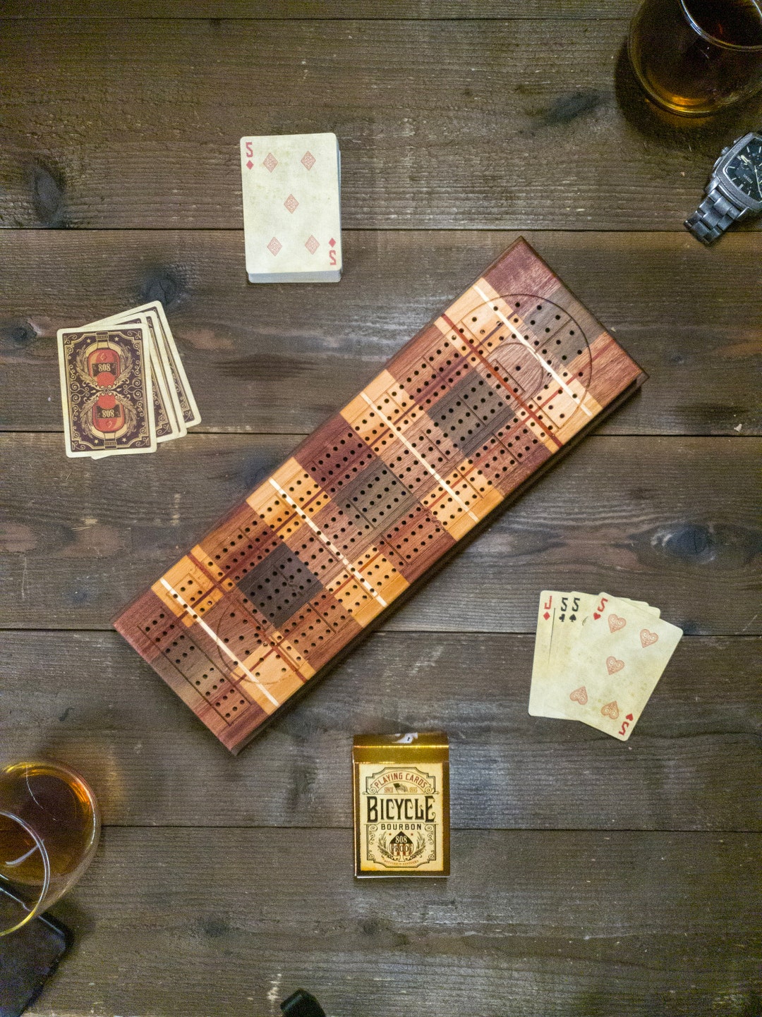 Personalized Cribbage Board skunk Lines card and Peg Storage Etsy