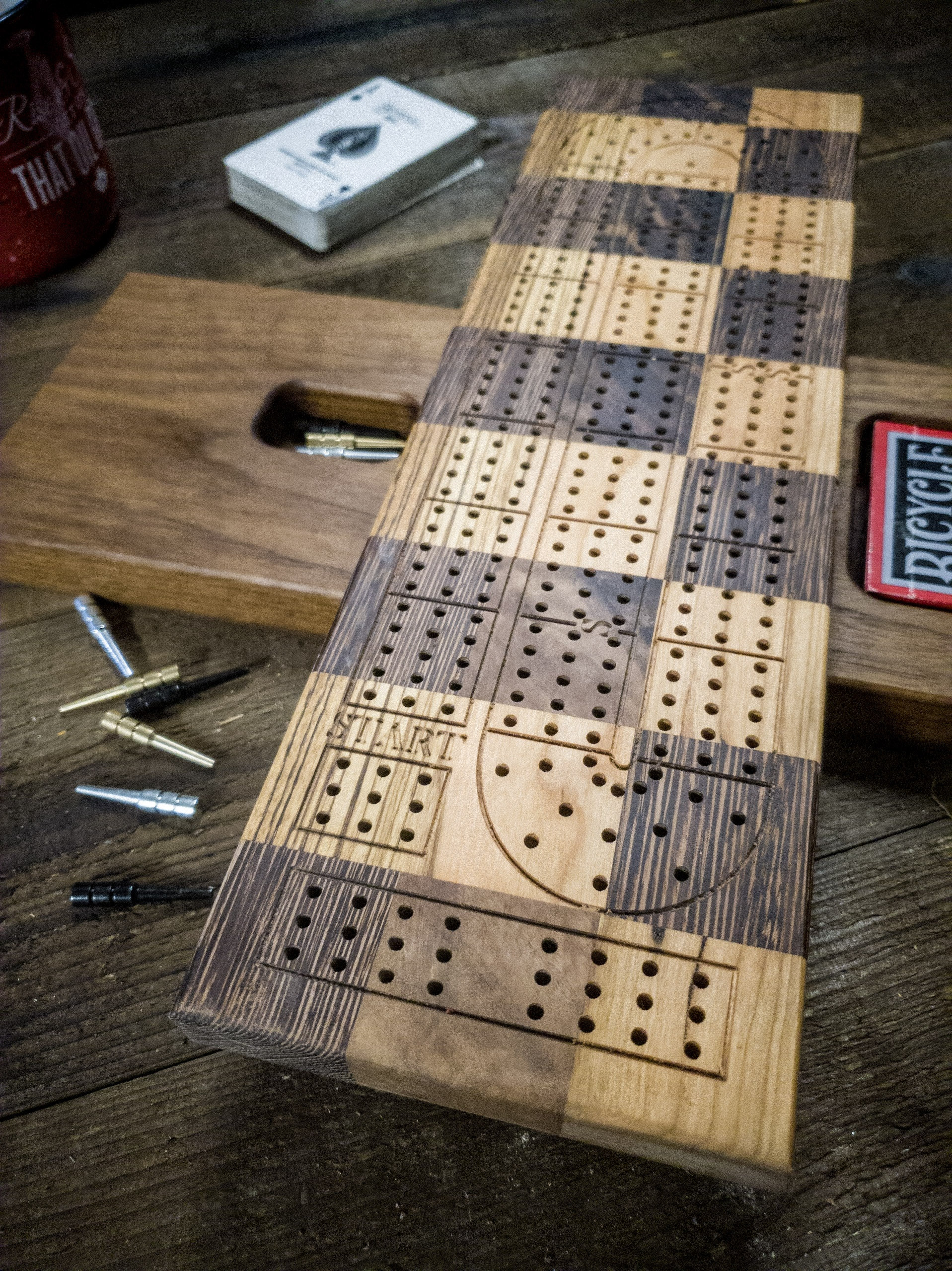 Cribbage Board - Cribbage Board With Custom Engraving - Cribbage Board ...