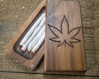 Joint holder - Doobie holder - Magnetic box - Stash box - Lidded box