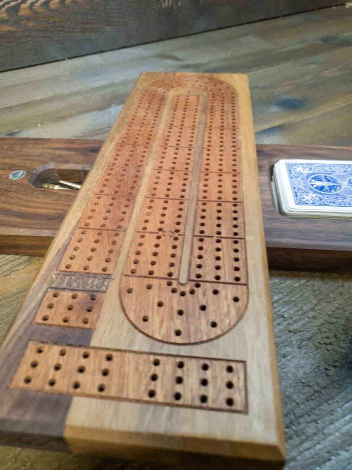Cribbage Board skunk Lines card and Peg Storage Wedding Etsy Canada