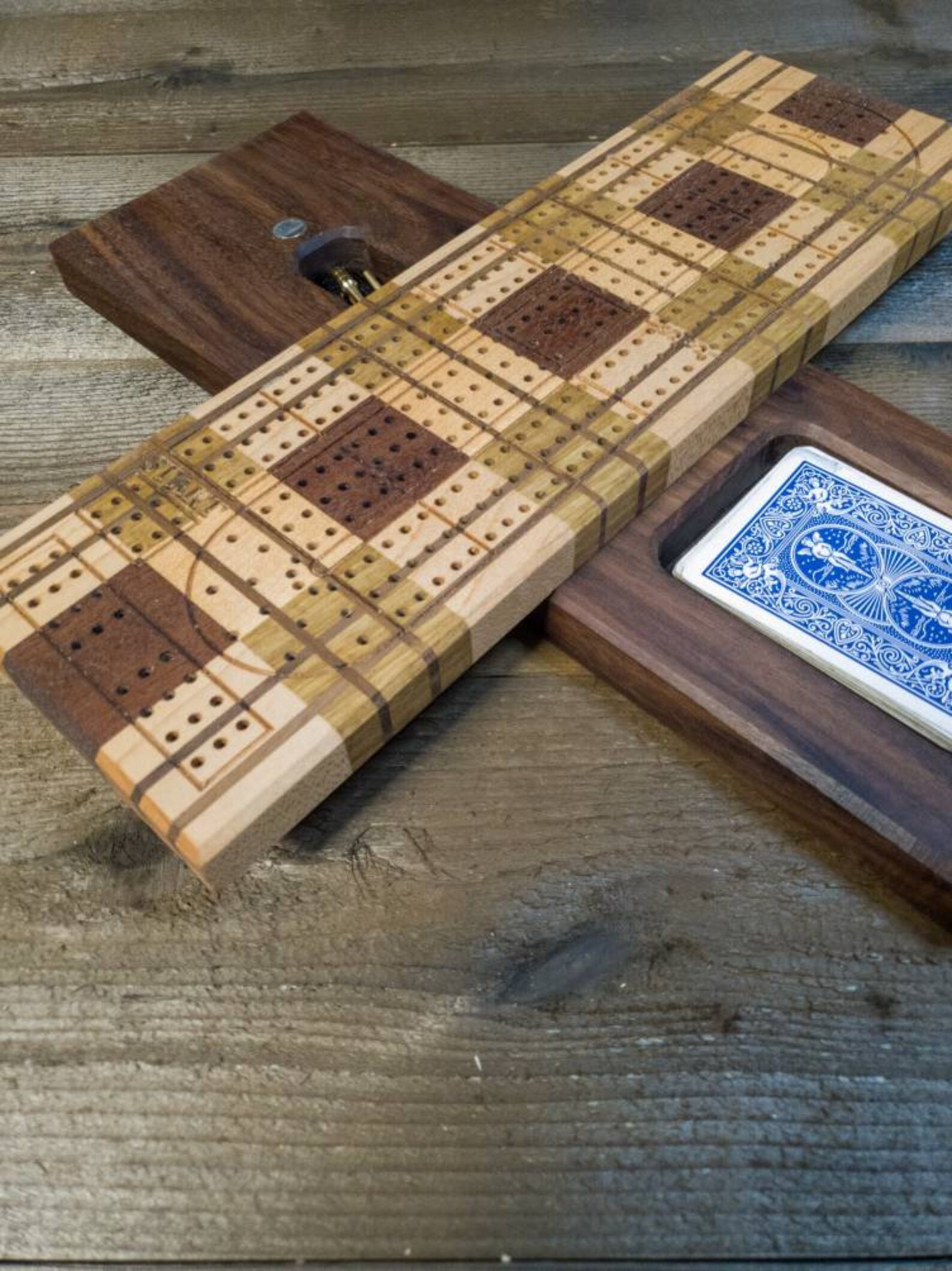 Cribbage Board skunk Lines card and Peg Storage Wedding Etsy