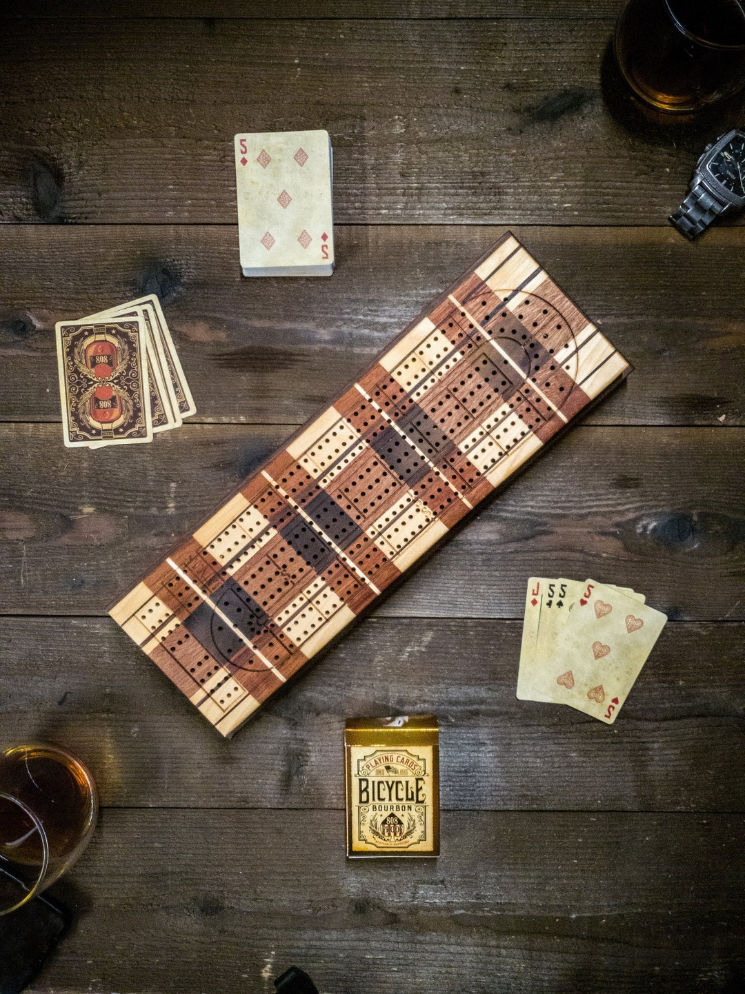 Cribbage Board skunk Lines card and Peg Storage Wedding Etsy