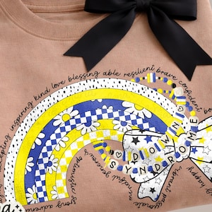 Down Syndrome Awareness PNG Digital File Sublimation Design PNG Bow Friendship Clipart