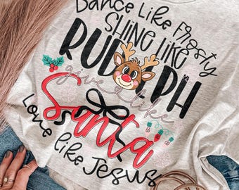 Love Like Jesus PNG: Christmas Faith Sublimation Design (Digital Download)