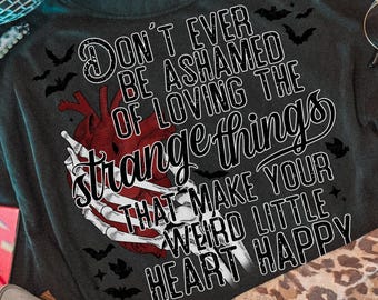 Witchy Halloween Sublimation Design: Strange Heart PNG (Digital File)