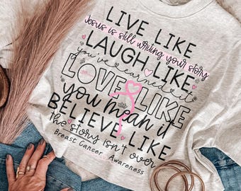 Jesus Breast Cancer Awareness Sublimation Design | Faith PNG File Clipart