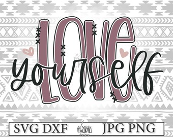 Download Love Yourself Svg Etsy PSD Mockup Templates