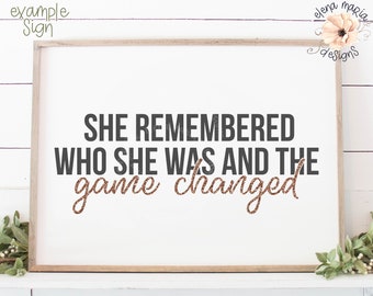 She Remembered Who She Was And The Game Changed Wallpaper