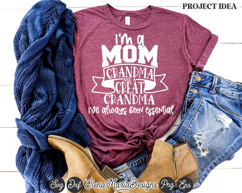 Download Mom Grandma Great Grandma Svg Mothers Day Svg Eps Png Dxf | Etsy