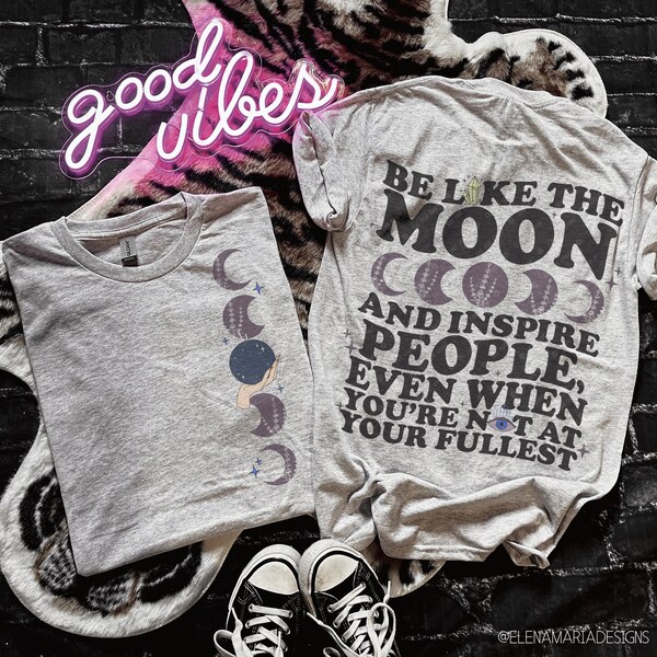 Mystical Moon Self Love With Sleeve Sublimation PNG File | Clip Art For Crafters