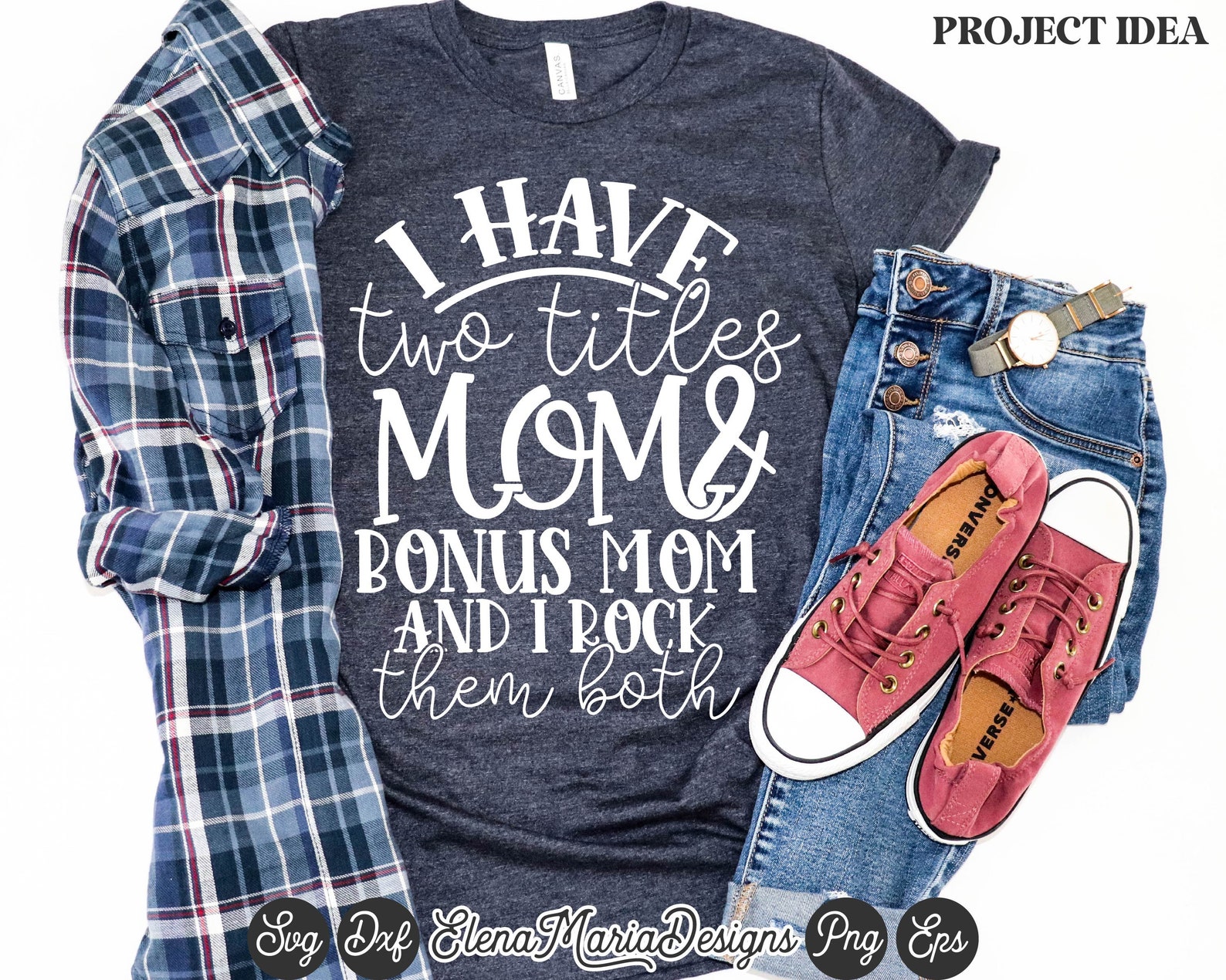 Download Bonus Mom SVG File Stepmom Mom Mothers Day Svg and EPS PNG | Etsy