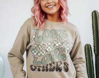 Love Jesus Love Others Sublimation Design | Faith PNG File Clipart