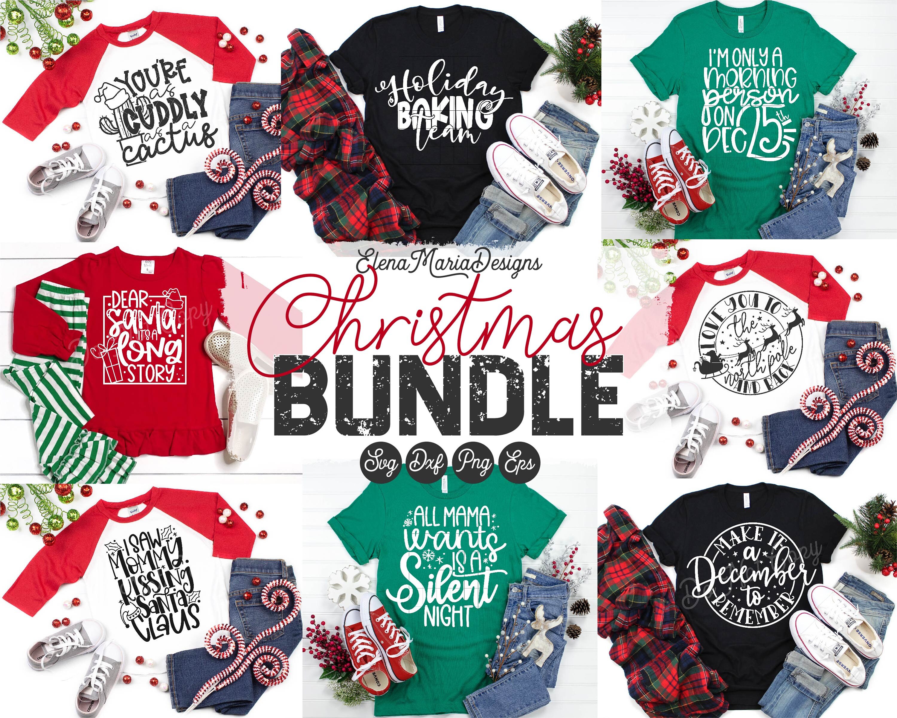 Download Christmas Holiday Bundle Svg File Winter Bundle Svg EPS Png | Etsy