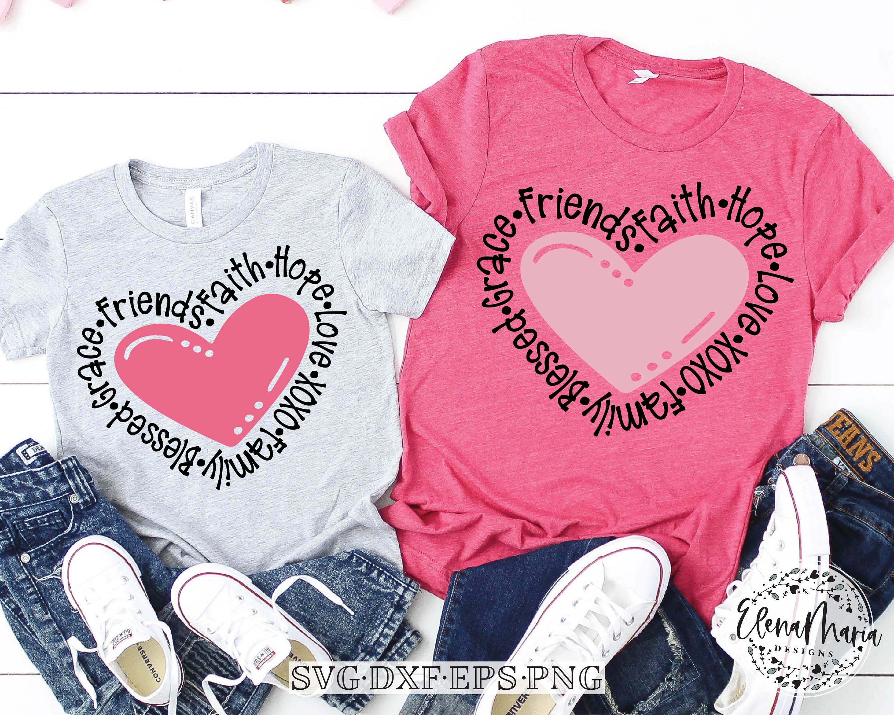 Download Valentines Svg Faith Hope Love Shirt Svg Eps Png Clip Art Etsy