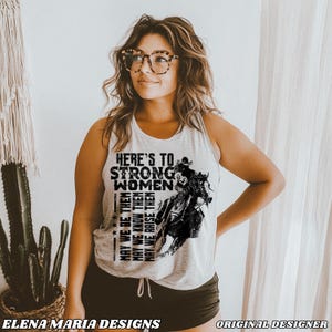 Pour les femmes fortes, fichier PNG | Inspiré des mères, sublimation pays PNG Western Clip Art
