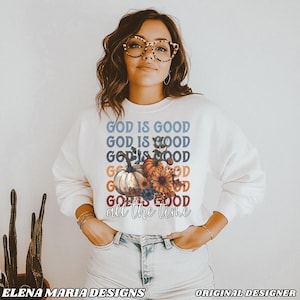 God is altijd goed, digitaal png-bestand sublimatie ontwerp clipart