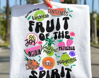 Fruits Of The Spirit PNG Digital File Sublimation Design Sublimation Transfer Clipart