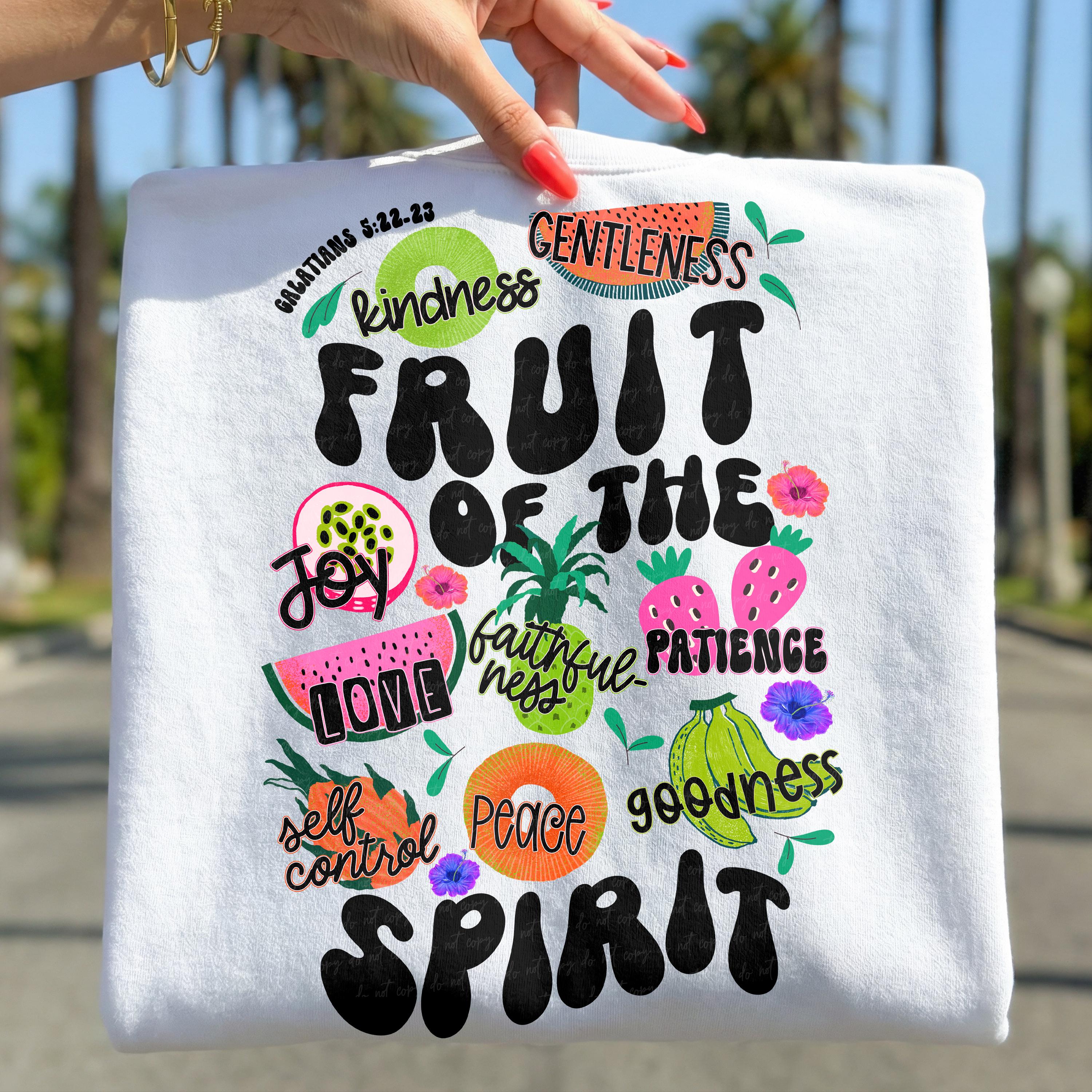 Fruits of the Spirit PNG Digital File Sublimation Design Sublimation ...