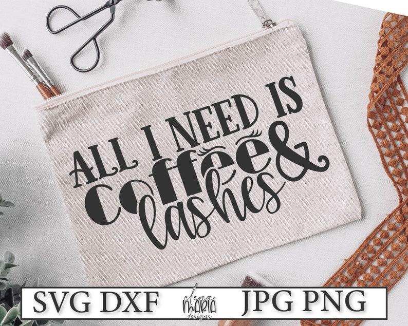 Download Coffee And Lashes Svg Makeup Bag Svg Jpg Png Clip Art ...