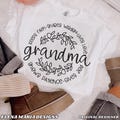 Grandma SVG File: Mothers Day Cricut, Silhouette (Digital Download)