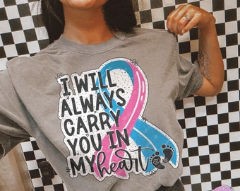 Miscarriage Infant PNG File |  Awareness Ribbon Sublimation File