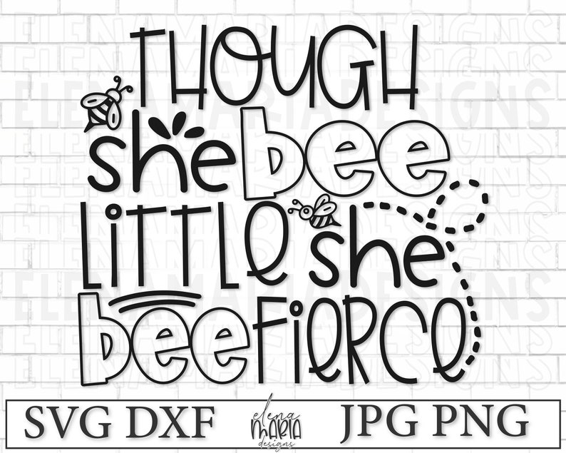 Download Bumble bee Svg Baby Svg File Bee Fierce Svg Jpg Png Clip | Etsy