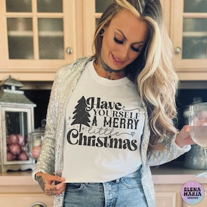 Merry Little Christmas Svg File | Have Yourself A Merry Little Christmas Svg EPS Png Clip Art Cricut Cut Files Silhouette DXF Files