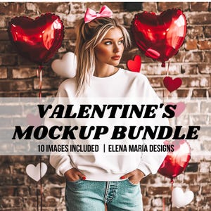 Trendy Valentinstag Coquette Mockup Bundle | Preppy Alternative Boho Mockup