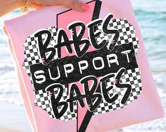 Shop Small Babes Support Babes PNG - Sublimation Design (Digital Download)