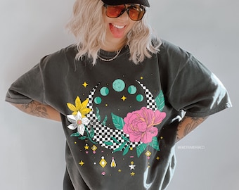 Mystic Sun Moon checkered Sublimation PNG File | Digital Download | PNG Sublimation | PNG Clipart