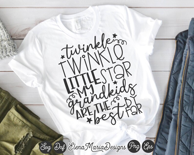 Download Grandma Shirt Svg File Twinkle Twinkle Little Star Svg EPS | Etsy