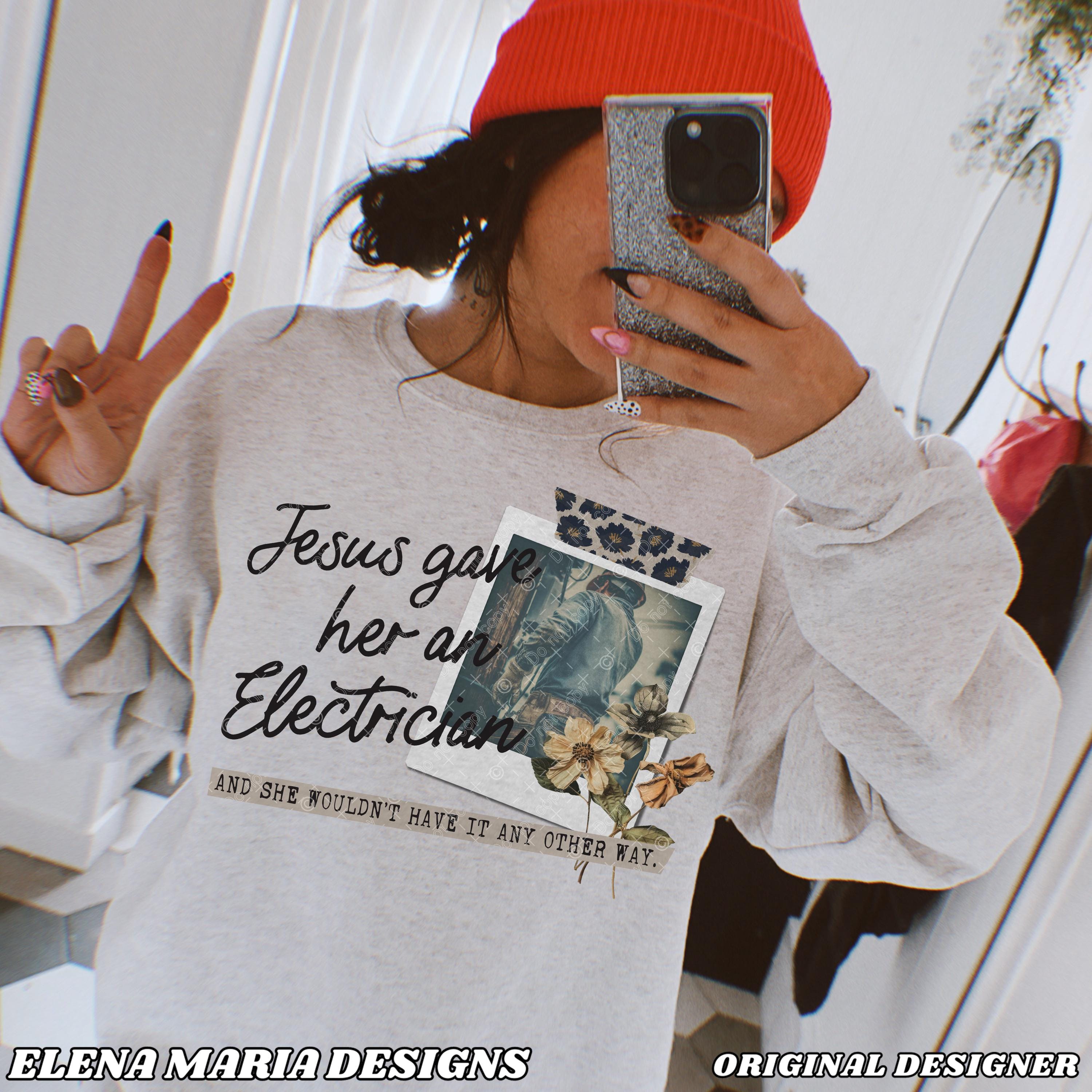 Jesus Png File Jesus Gave Her An Electrician Sublimation Design